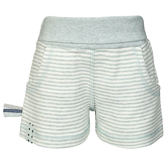 OrganicEra Bio-Baby-Shorts, Aqua Striped