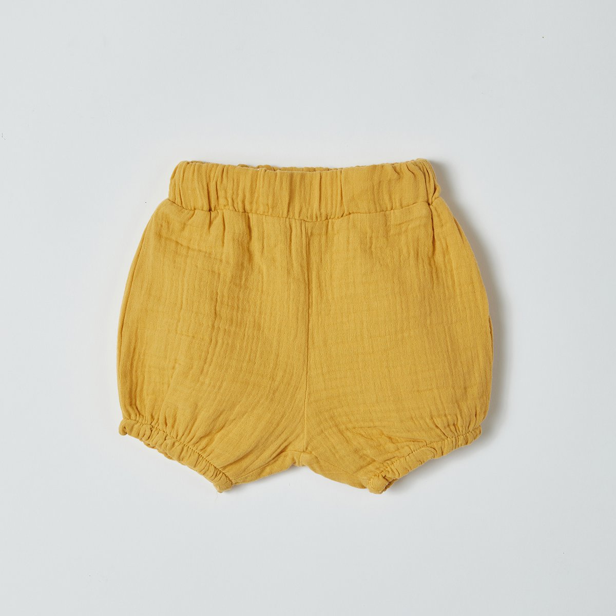 OrganicEra Bloomer Shorts aus Bio-Musselin, Senf
