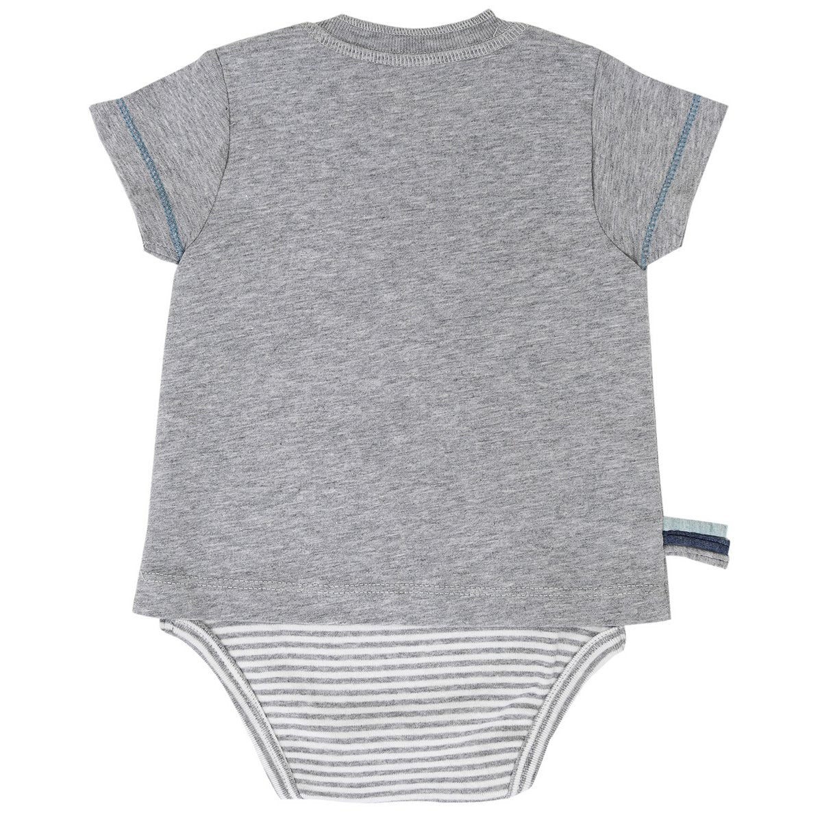 OrganicEra Organic Baby S/S T-Shirt-Body, Grau