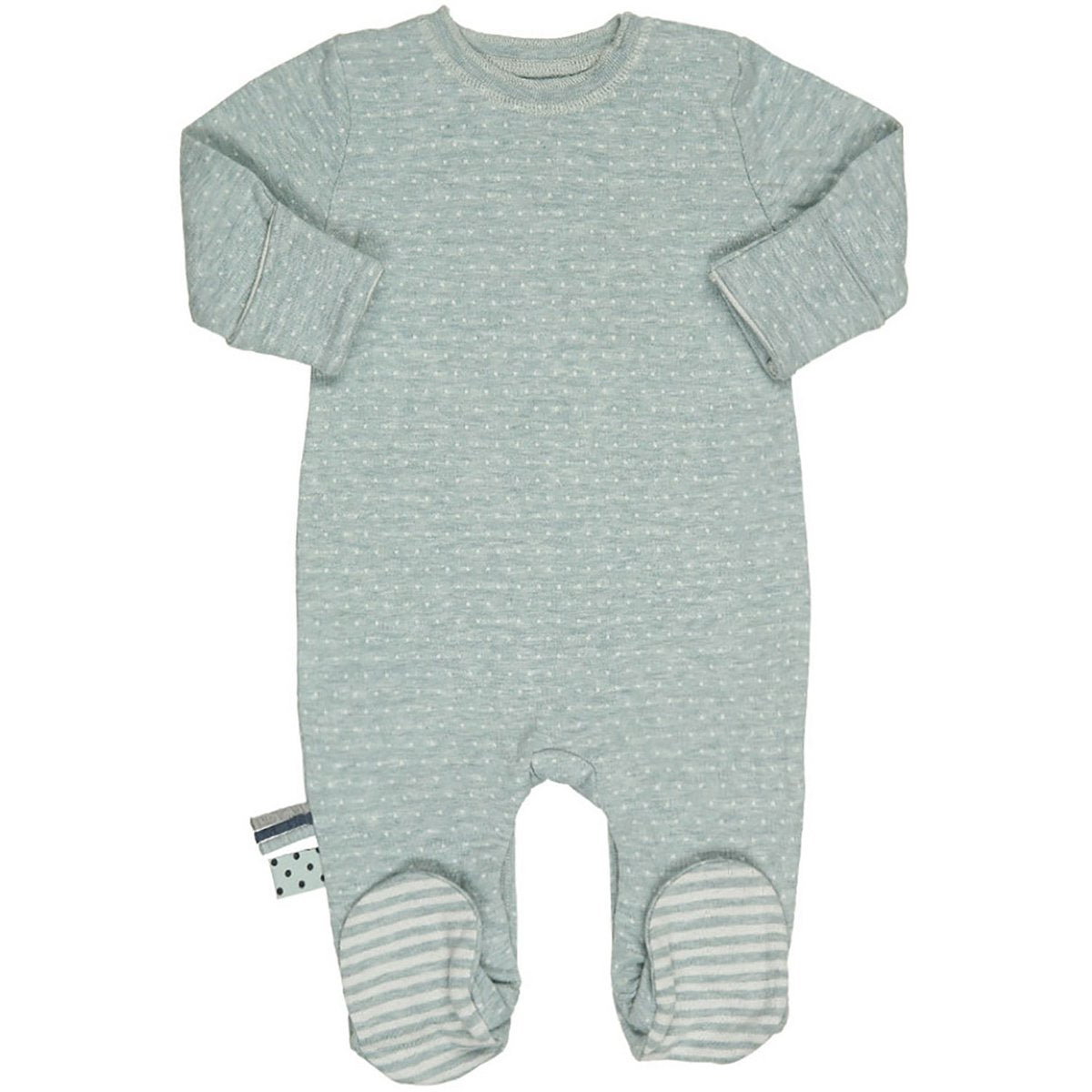 OrganicEra Bio-Schlafanzug mit Babyfüßen, Aqua